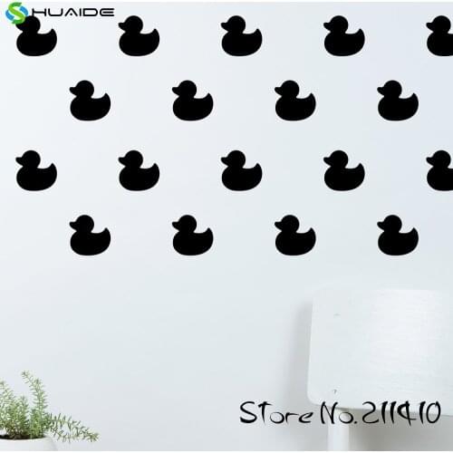 40pcs/set Duck Wall Pattern Decal Sticker DIY Wall Stickers For Kids Room Boy Bedroom Wallpaper Adesivo de parede Mural A365