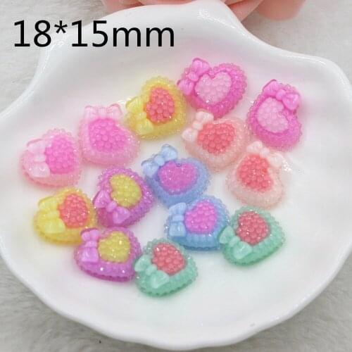 50pcs/lot kawaii resin bow mix colors for kids flat back resin cabochons accessories