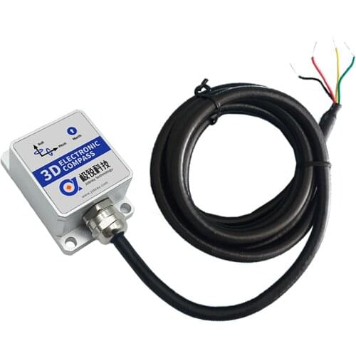 9 Axis Full Attitude Digital Magnetic Compass Heading Sensor RS232 RS485 TTL Output Yaw Sensor Hex or Modbus DCS306C DCS306M