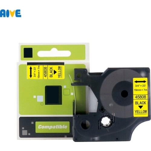 Aive 19MM Multicolor 45800 45802 45803 45805 45808 45813 Compatible Dymo D1 Label Tapes for Dymo label manager LM160 LM280 PNP