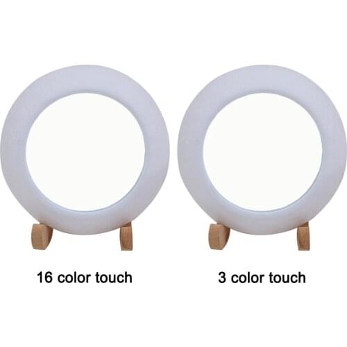 Art 3D Moon Lamp Gifts for Children or Lover, Night Light Lighted Makeup Mirror, Bedroom Nightstand Dimmable Moon Light