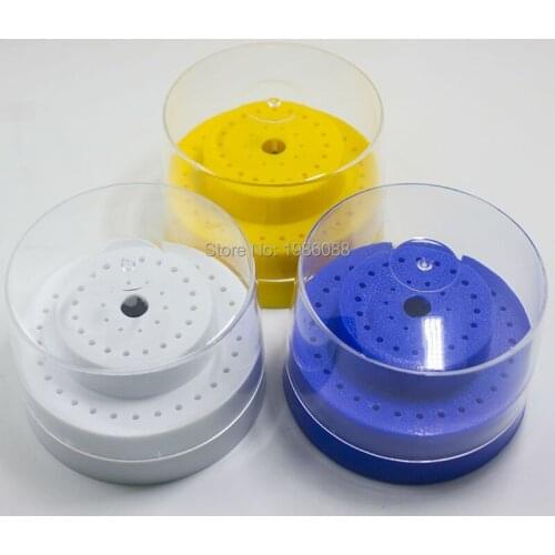 Free shipping 2pcs Dental Plastic bur block 60 holes 3 plys