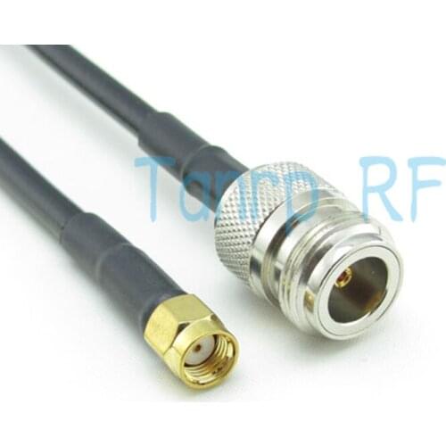 Freeshipping! 3feet N female jack to RP-SMA male jack 100CM RG58 RF Pigtail coaxial jumper cable Wholesale