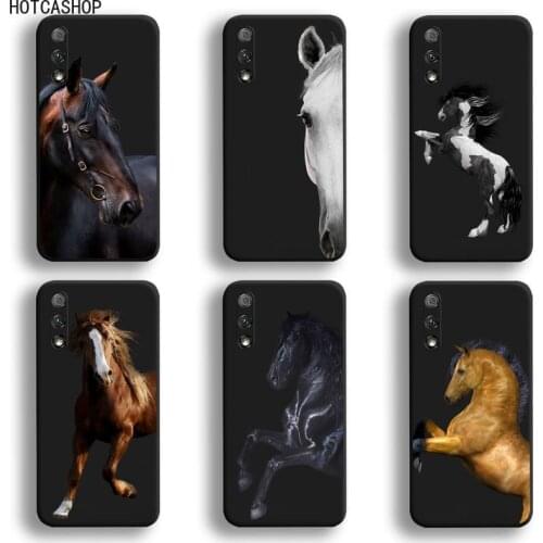Watercolor Horse Horses Phone Case For Huawei Honor 30 20 10 9 8 8x 8c v30 Lite view 7A pro