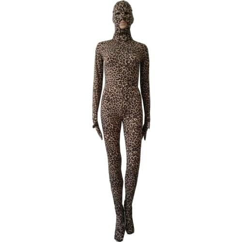 Halloween cosplay Spandex jumpsuit Animal Zentai Full Bodysuit open eyes and mouth holes Can be customized