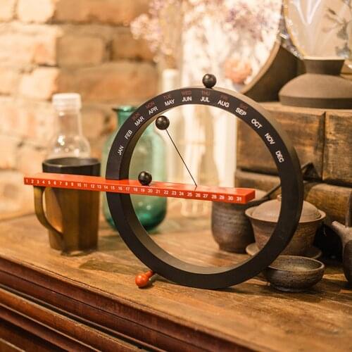 Creative Magnetic Ball Clock Perpetual Wall Calendar Novelty Home Decor European Style Living Room Bedroom Ornaments Gift