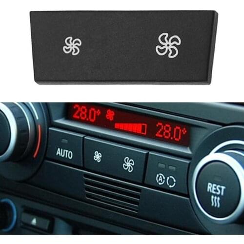 VODOOL Heater Climate A/C Air Conditioning Wind Air Volume Control Button Cover Cap For BMW 1/3 Series E81 E87 E90 E91 X1 E84