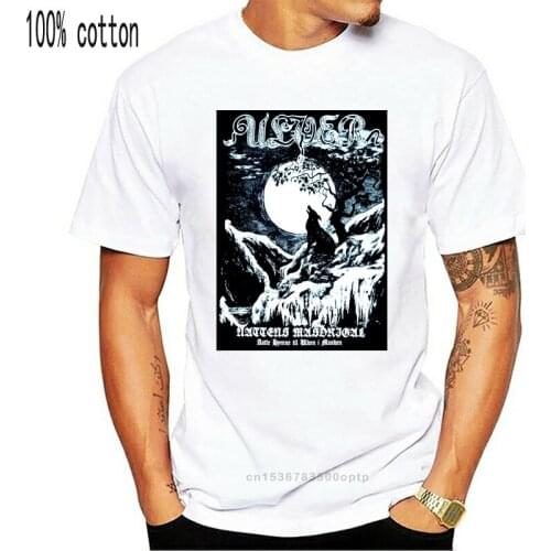 Ulver - Nattens Madrigal T-SHIRT L Immortal Enslaved Taake Mayhem Gorgoroth Summer Casual Man T Shirt Good Quality Top Tee