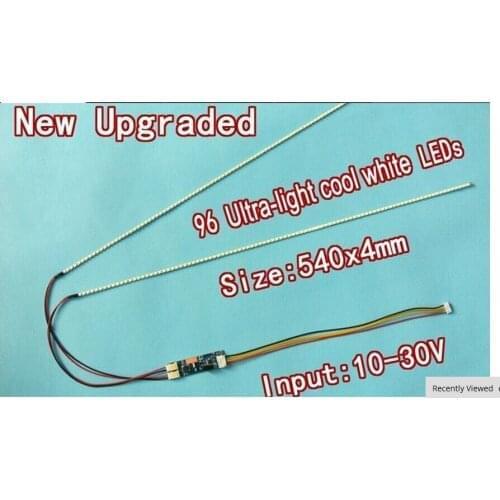 Hot Sale 2PCS/LOT 540mm Adjustable brightness CCFL led backlight strip kit,Update 24inch lcd monitor to led bakclight