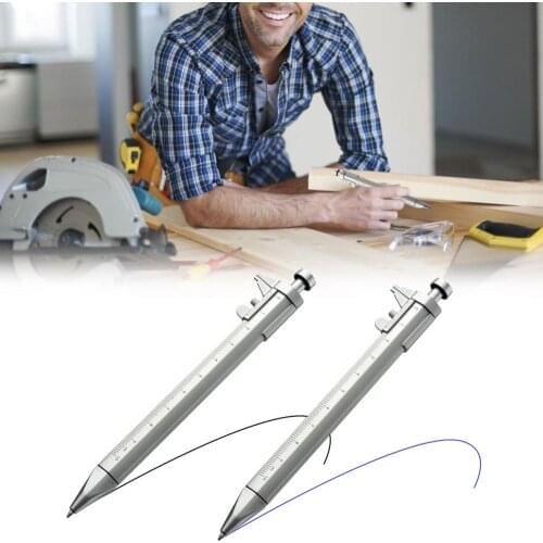 Multifunction 0.5mm Gel Ink Pen Vernier Caliper Roller Ball Pen Stationery Ball-Point 2 Colors Creativity Stationery