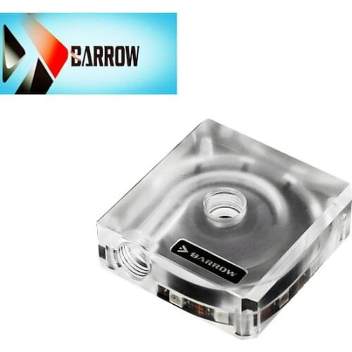 Water-cooled modified acrylic DDC water pump cover LRC version 2.0 with light, support for connecting motherboard YBGSR V2