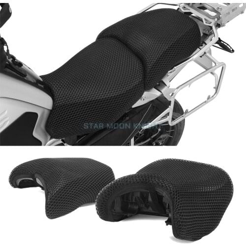 Motorcycle Anti-Slip 3D Mesh Fabric Seat Cover Breathable Waterproof Cushion For BMW R1200GS R 1200 GS LC ADV Adventure R1250GS