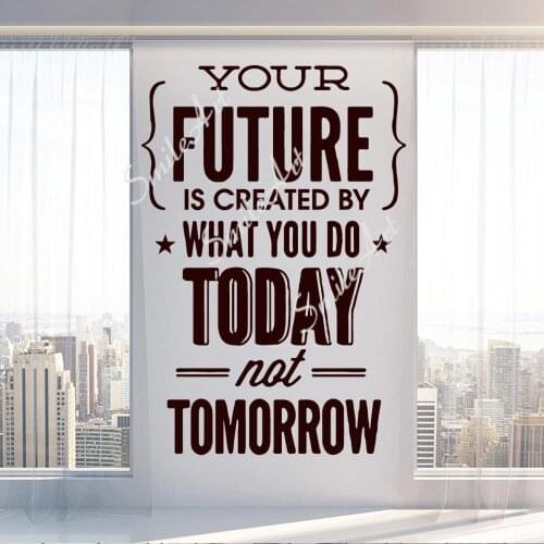 Funny Today Nursery Wall Stickers Vinyl Art Decals For Kids Rooms Decoration Wall Art MURAL Drop Shipping