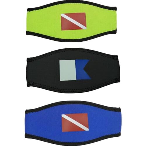 Neoprene Mask Strap Cover scuba dive Freedive Neoprene Blackswim snorkel goggle Hair Wrap Cover Water Sport fit for Adults