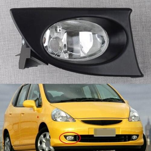 Car Right Front Bumper Fog Light Lamp Replacement Fit for Honda Fit Jazz GD1 GD3 2008 2007 2006 2005 2004 2003