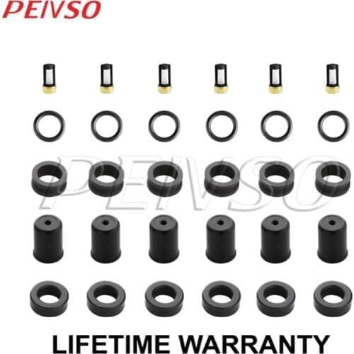 Fuel Injector Service Repair Kit Orings Filters Pintle Caps for MITSUBISHI V6 Mits 3.0