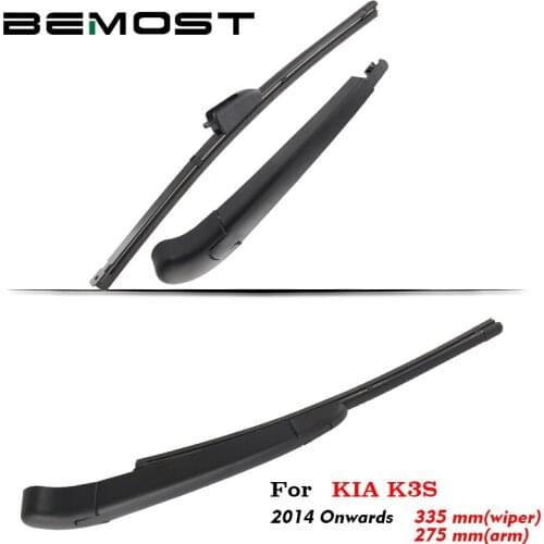 BEMOST Auto Car Rear Windscreen Winshield Wiper Blade Arm Natural Rubber For Kia K3S 335mm Hatchback 2014 2015 2016 2017 2018
