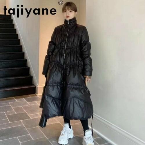 Tajiyane Long Winter Jacket and Coat for Women White Duck Down Jackets Woman Coats Korean Style Female Clothing Casaco TN1502