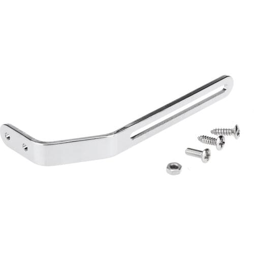 Musiclily Pro Universal Pickguard Bracket Support for Archtop Jazz Hollow Body Guitar, Chrome