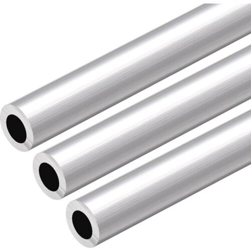 Uxcell 6063 Aluminum Round Tube 300mm Length 18mm OD 11mm Inner Dia Seamless Aluminum Straight Tubing 3 Pcs