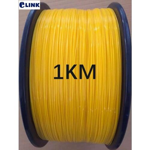 1000mtr 0.9mm tighted fiber optic cable G652D G657A 9/125um SM yellow for fiber pigtails ftth Singlemode wire 1km/roll ELINK
