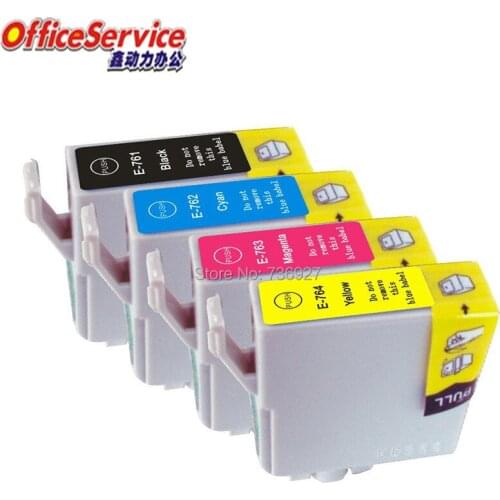 Hight Quality Compatible Ink Cartridge T0761 T0762 T0763 T0764 for Epson , suit for ME2,ME200 Stylus C58,CX2800 printer