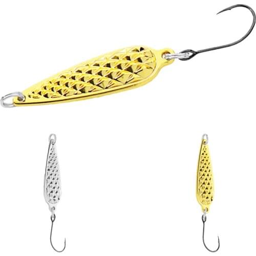 1.1G/2.2G Sinking Sequin Spoon Bait Artificial Metal Fishing Lures Hard Bait Treble Hook Wobbler Jigging Fishing Tackle