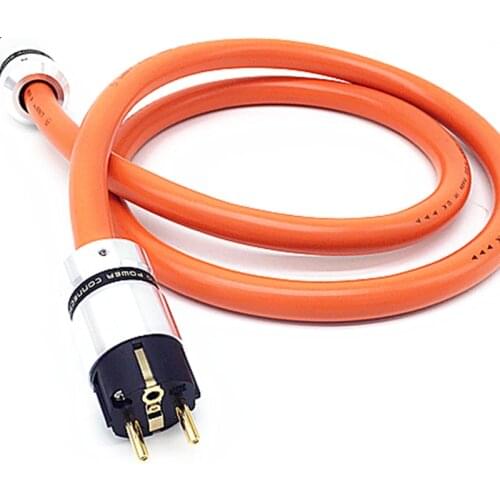 1pcs 6N K-800 HiFi Audio EU AC Power plug cord Electric Reference Power Extension Cable