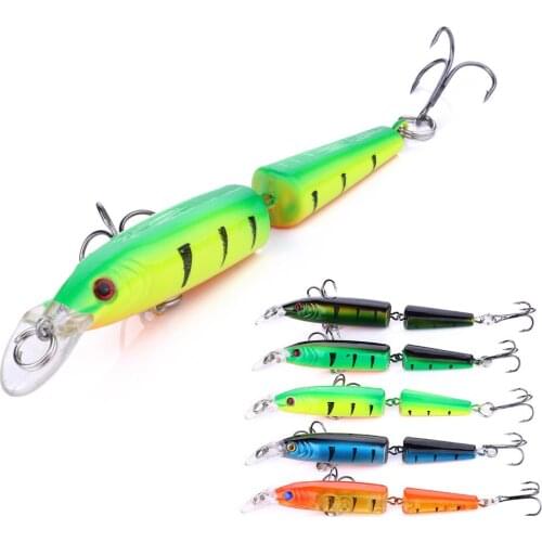 5pcs/lot Jointed Minnow Fishing Lures 10.5cm 9.6g Fishing Tackle Swimbait Wobbler Fish Bait Artificial Lure