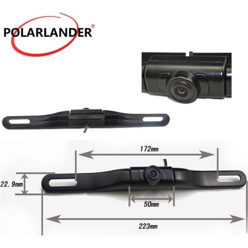 Car Rear Camera with IR Led Lights HD Night Vision Car License Plate Camera 170° Wide Angle Reverse Parking Camera Waterproof