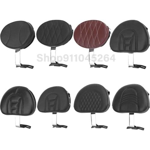 For Harley Fatboy Heritage Softail 2007-2017 Motorcycle Black Detachable Backrest Sissy Bar Passenger Luggage Rack