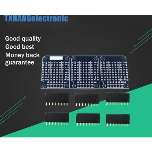 For WeMos D1 mini ProtoBoard Shield Triple Shield perf board Compatible