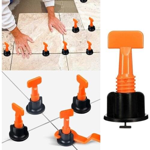 50pcs/set Level Wedges Tile Spacers For Flooring Wall Tile Spacer Carrelage Tile Leveling System Leveler Locator Spacers Plier