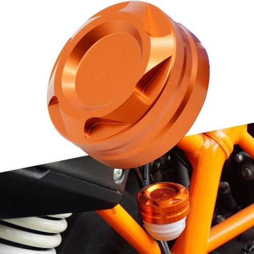 For 125 -125 125 200 390 Motorcycle Aluminum alloy Brake Engine Rear Fluid Reservoir Cap Cover
