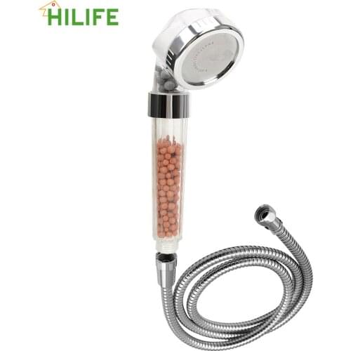 Shower Head Bathroom Products Energy Saving High Pressure Anion Filter Home Improvement