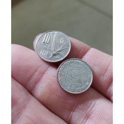15mm Mexico 10 Cents America Coins Old Original Infrequent Coin Commemorative Edition 100% Real