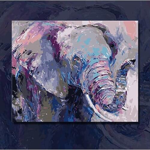 Paint by number Diy Gift Kit Tekening Op Canvas Olieverf Picture Wall Art Home Decoration 40X50cm Frame Fantasy Cartoon animal