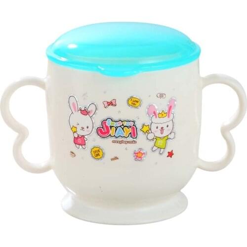 New 1Pcs Safety PP Plastic 280ml Colourful Cute Cartoon Baby Kids Cute Milk Water Tea Cup Mug