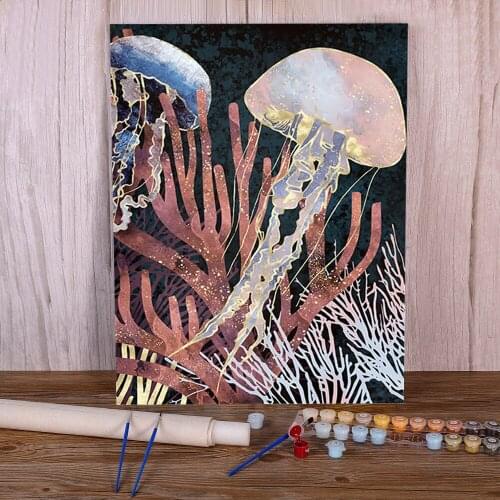 Landscape Mountain Painting By Numbers Complete Kit Oil Paints 50*70 Canvas Painting Decoration For Kids Art