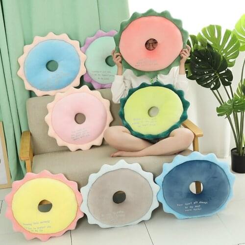 New 45*50CM Sofa Decorative Cute Simulation Flower Cushion Soft Plush Pillow Stuffed Seat Pad Cushion Toys Christmas Present