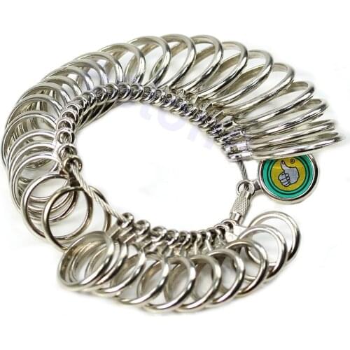 Ring Sizer Finger Gauges Half Sizes 1-15" Jewelry & watch Tool Free Shipping