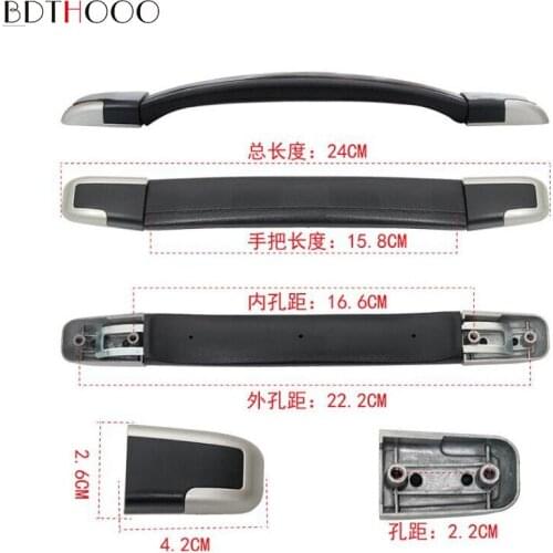 24cm Luggage accessories handle zinc alloy metal luggage handle luggage case ABS material handle hardware accessories luggage