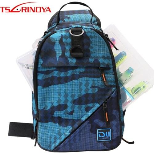 TSURINOYA Multifunction Fishing Bag E1 32x21x9cm Waterproof Lure Fishing Tool Pack Fishing Bait Box Storage Outdoor Bag Pesca