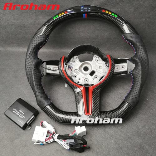 High Quality Custom LED Race Digital Display Steering Wheel For M Performance BMW M3 F80 M4 M2 F20 F22 F30 F32 M Sport 2013-2020