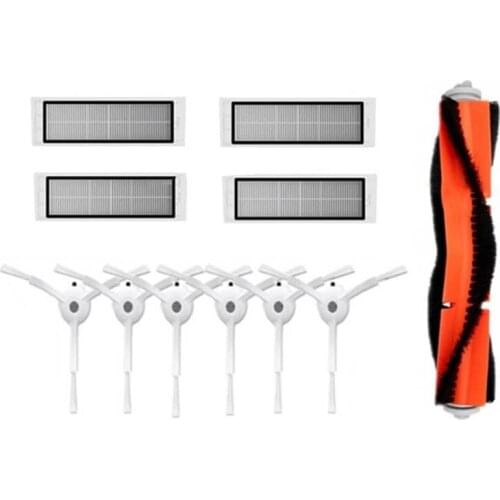 For Xiaomi Roborock S50 S51 S55 S5 S6 Vacuum Cleaner Parts Side Brush+HEPA Filter+Main Brush Roborock Accessories