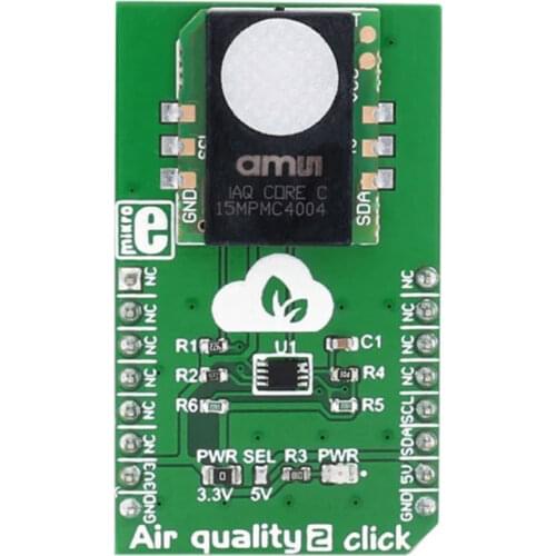 1 pcs x MIKROE-2529 Air Quality 2 click iAQ-Core sensor Development Board