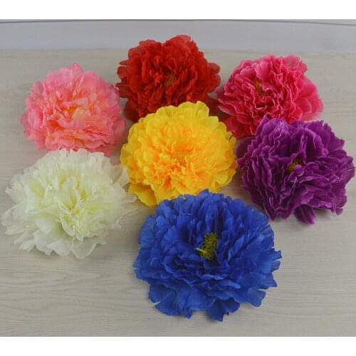 20cm simulation peony flower silk blooming dining table wedding birthday party decoration Christmas DIY wreath craft accessories