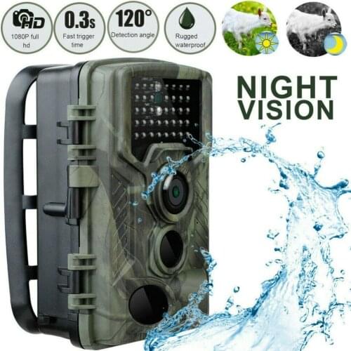 2021 New 20MP Hunting Camera Outdoor IP65 Waterproof Night View Trail Camera Infrared Cam 1080P Wildlife Hunting Camera