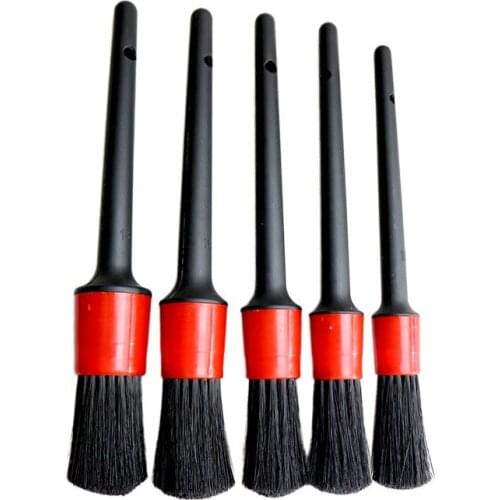 5pcs Car Detailing Brush Auto Cleaning Car Cleaning Detailing Set Dashboard Air Outlet Clean Brush Tools Car Wash Accessories
