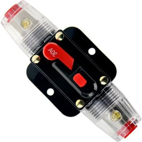 DC12V 20A/30A/40A/50A/60A/80A Car Audio Inline Circuit Breaker Fuse for System Protection